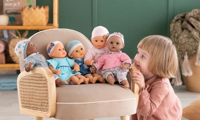 ONE TWO FUN Coffret de poupées de famille pas cher 